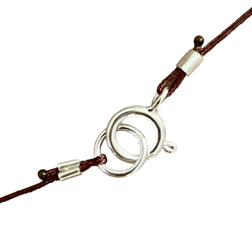 Rainbow Quartz Heart Drop on Cord HOPE - CREATIVITY - LUCK