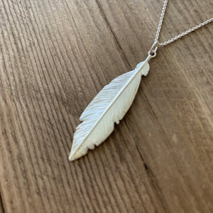 Double Feather in Sterling Silver